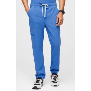 Figs Cairo Cargo Pants Capri Blue Short
